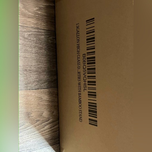 1.5 Gallon Glass Beverage Dispenser | Natural Bamboo Stand | Stainless Steel - Picture 5 of 5